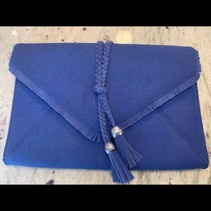 Royal blue clutch purse